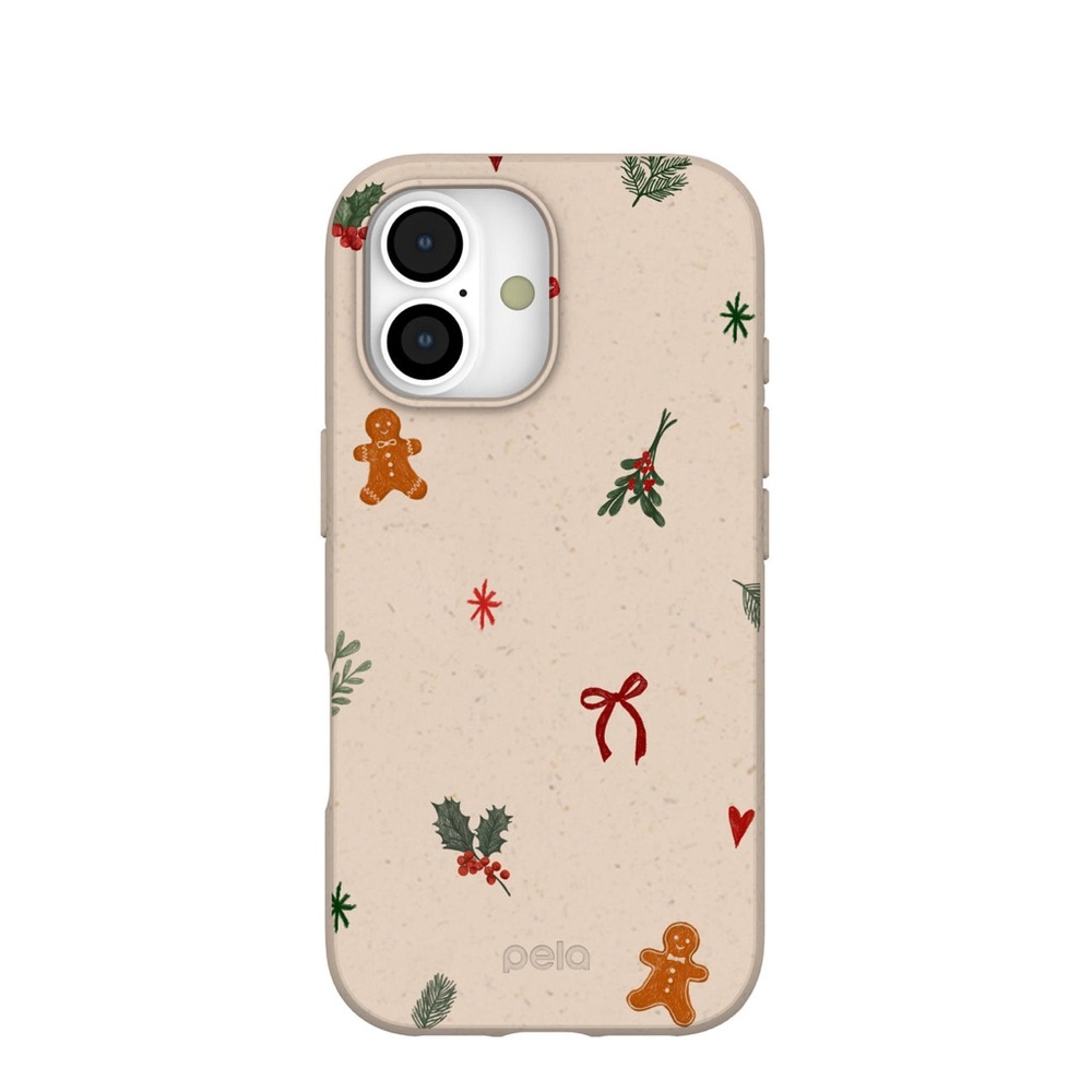 Gingerbread Christmas Print iPhone 17 case in Seashell